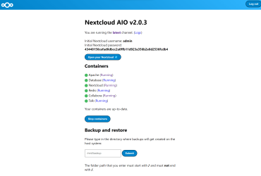 NextCloud AIO Docker