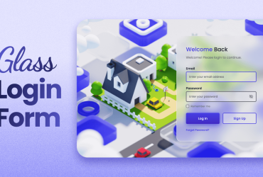 Responsive Glass Login Form