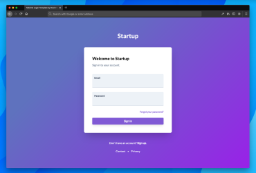 TailwindCSS Login Template